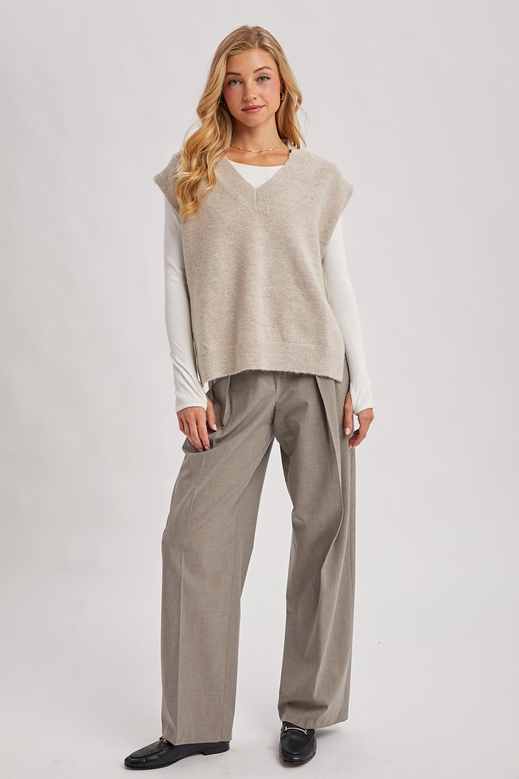 Wish For More Oversized Knit Vest