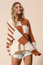 Load image into Gallery viewer, Simple Pleasures Color Block Knit Sweater