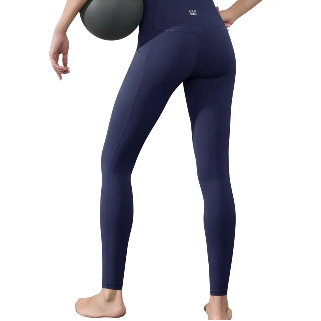 Lulu Mac Solid Leggings in Navy