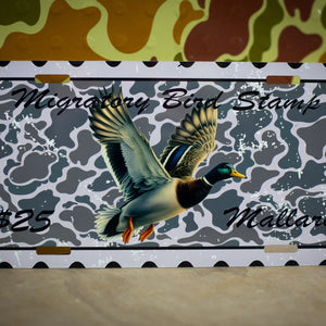 Scent South Mallard Stamp Car Tag