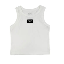 Load image into Gallery viewer, Lulu Mac DD Solid White Tank Top