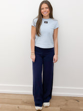 Load image into Gallery viewer, No Time Wide Leg Lounge Pants in Navy