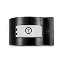 Load image into Gallery viewer, Teleties Medium Flat Rectangle Clip Jet Black