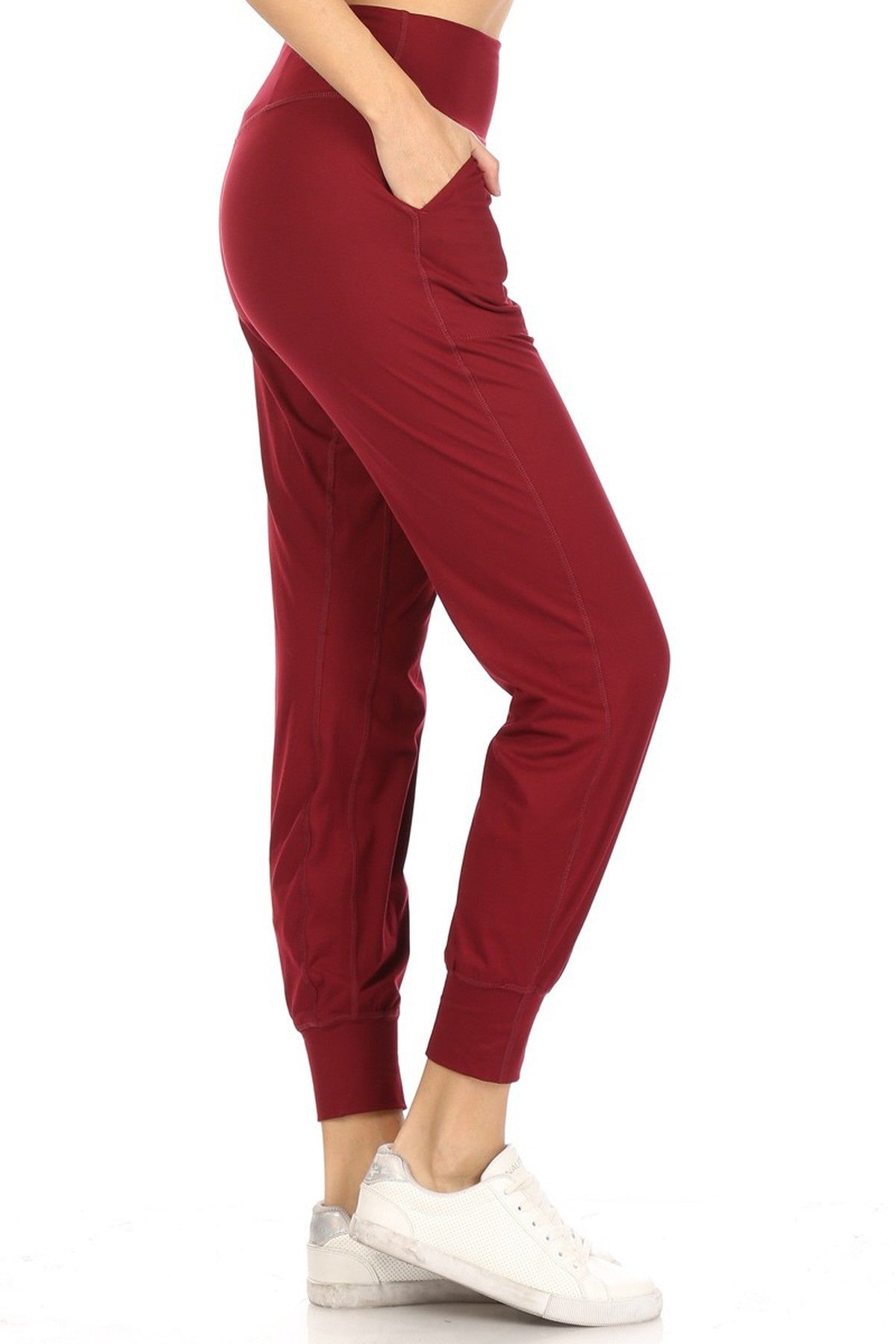 When You're Not Next to Me Joggers Burgundy