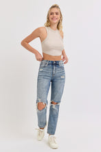 Load image into Gallery viewer, Hideaway Distressed Mom Jeans