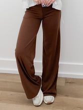 Load image into Gallery viewer, No Time Wide Leg Lounge Pants in Cocoa
