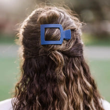 Load image into Gallery viewer, Teleties Small Flat Square Clip in Midnight Rain