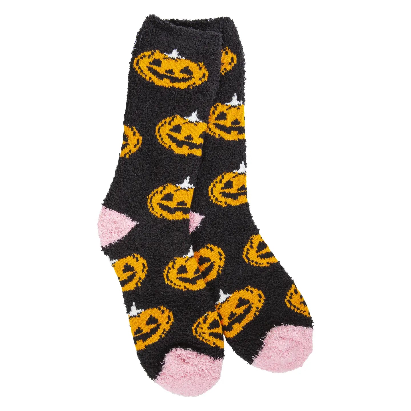 World's Softest Socks Cozy Winter Crew Pumpkins