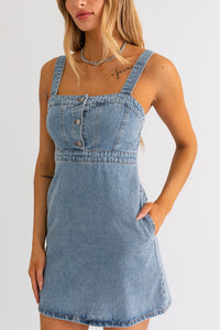 Stars Are Aligned Denim Dress