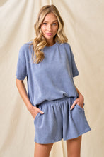 Load image into Gallery viewer, Yours Truly Ribbed Set Denim Blue