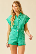 Load image into Gallery viewer, Matter Of Fact Denim Romper
