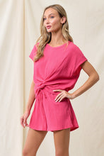 Load image into Gallery viewer, My Summer Top &amp; Short Set Fuchsia