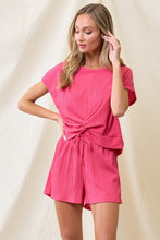 Load image into Gallery viewer, My Summer Top &amp; Short Set Fuchsia