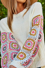 Load image into Gallery viewer, When the Weather Changes Crochet Sleeve Sweater