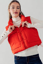Load image into Gallery viewer, The Puffer Vest Tomato