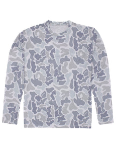 Properly Tied Men's Sportsman Performance Tee LS Polar Camo