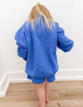 Load image into Gallery viewer, Lulu Mac Youth Terry LS Top in Bright Blue