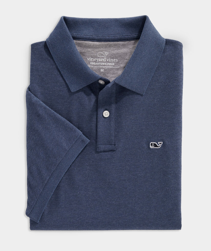 Vineyard Vines Edgartown Pique Polo in Deep Bay