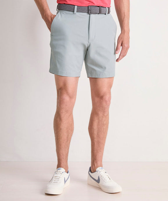 Vineyard Vines 7 Inch Performance On-The-Go Shorts in Ultimate Gray