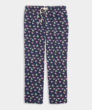 Load image into Gallery viewer, Vineyard Vines Flannel Lounge Pants in Santa Whale Navy