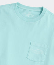 Load image into Gallery viewer, Vineyard Vines Drift Dye Surf Logo Short Sleeve Tee in Aqua Haze