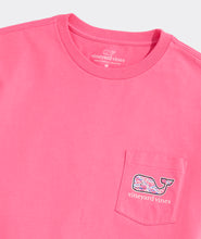 Load image into Gallery viewer, Vineyard Vines Bone Fishing Whale Fill Short Sleeve Tee in Sunset Pink