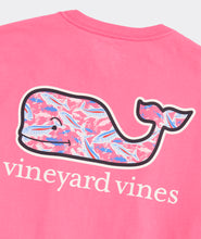 Load image into Gallery viewer, Vineyard Vines Bone Fishing Whale Fill Short Sleeve Tee in Sunset Pink