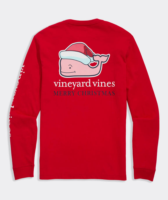 Vineyard Vines 2025 Santa Whale LS Tee