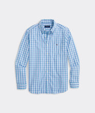 Load image into Gallery viewer, Vineyard Vines Sandie Plaid Perfect Wash Poplin Dress Shirt in Sea Splash