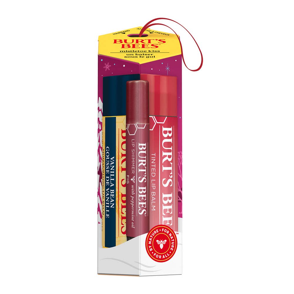 Holiday Mistletoe Kiss Red Collection Gift Set, 3 Pack