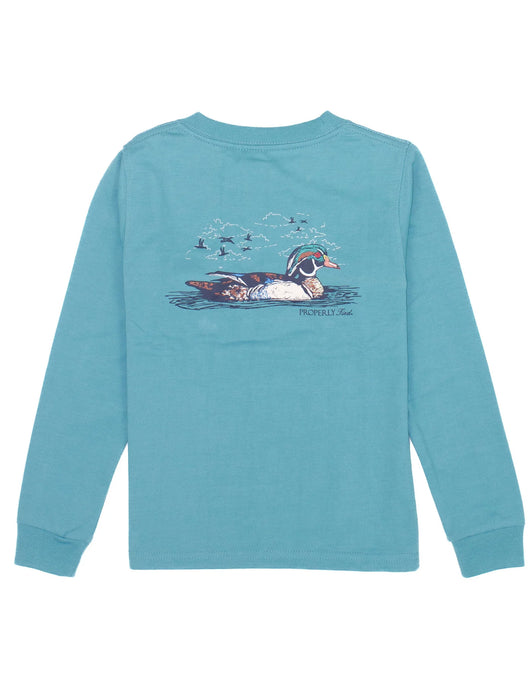 Properly Tied Baby Wood Duck LS Tee