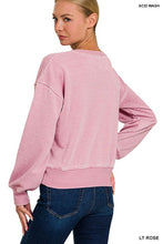 Load image into Gallery viewer, Love is Crazy Pullover Top Lt Rose