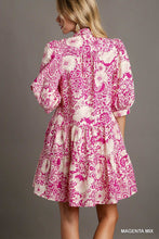 Load image into Gallery viewer, My Gravity Tiered Dress Magenta
