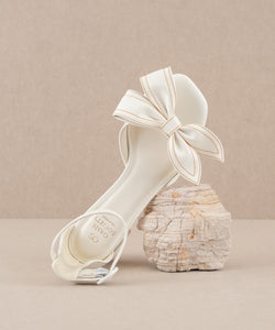 Made For Fun Bow Heels White