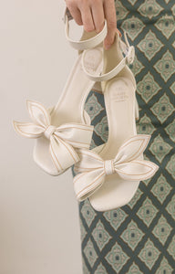 Made For Fun Bow Heels White