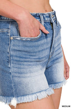 Load image into Gallery viewer, Pick Me Frayed Denim Shorts