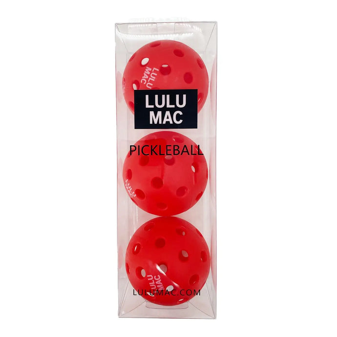 Lulu Mac Pickle Ball Red Balls