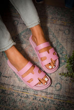 Load image into Gallery viewer, It Just Comes Natural Platform Sandals Pink