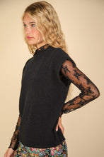 Load image into Gallery viewer, Shadow in the Sun Sweater Vest Top in Black