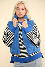 Load image into Gallery viewer, Our Best Bet Padded Corduroy Puffer Vest in Blue