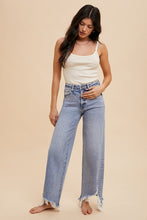 Load image into Gallery viewer, The Aftermath Distressed Hem Straight Leg Jeans