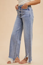 Load image into Gallery viewer, The Aftermath Distressed Hem Straight Leg Jeans