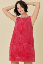 Load image into Gallery viewer, Holiday Feelings Corduroy Sleeveless Mini Dress