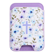 Versible Tap to Pray Magnetic Wallet in Purple Meadows