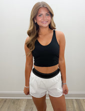 Load image into Gallery viewer, Care For You Shorts With Elastic Waistband in White