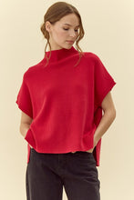 Load image into Gallery viewer, Trying To Play Cool Sweater Top in Red