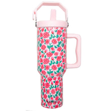 Load image into Gallery viewer, Whimsical Roses Stainless Steel Tumbler