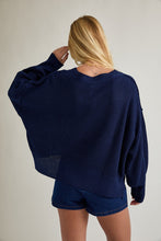 Load image into Gallery viewer, Feeling Lost Pullover Sweater Mock Neckline in Navy