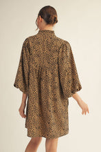 Load image into Gallery viewer, Got It If You Want it Leopard Babydoll Dress