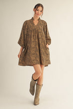 Load image into Gallery viewer, Got It If You Want it Leopard Babydoll Dress